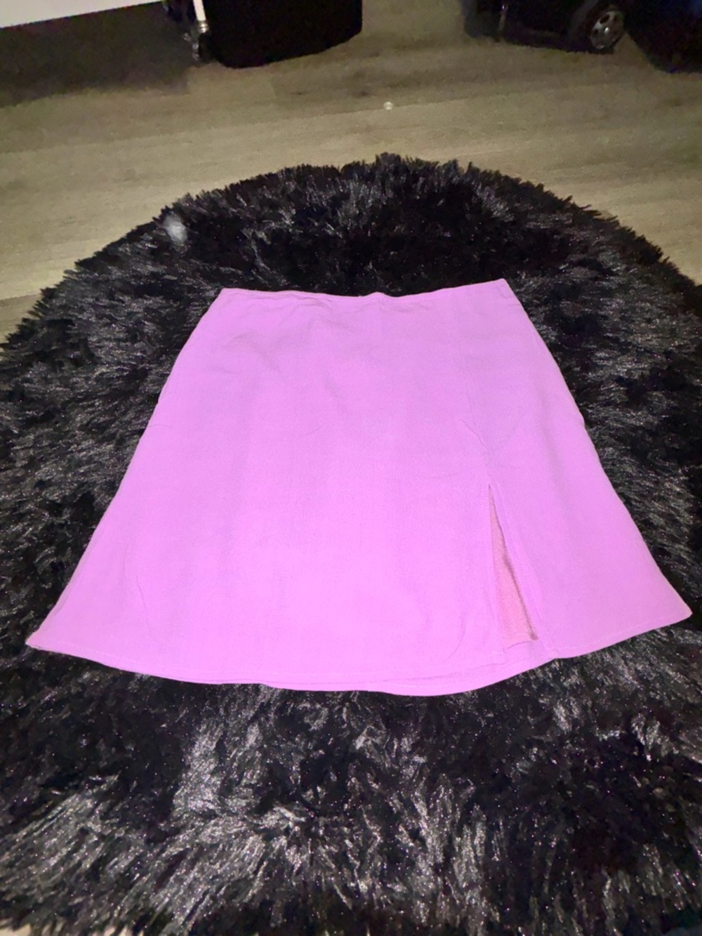Sunday Best Lavender-Pink A-Line Skirt with Side Slit